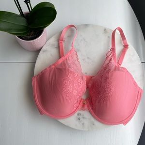 36DD Natori Cherry Blossom Convertible Bra - Conch Shell